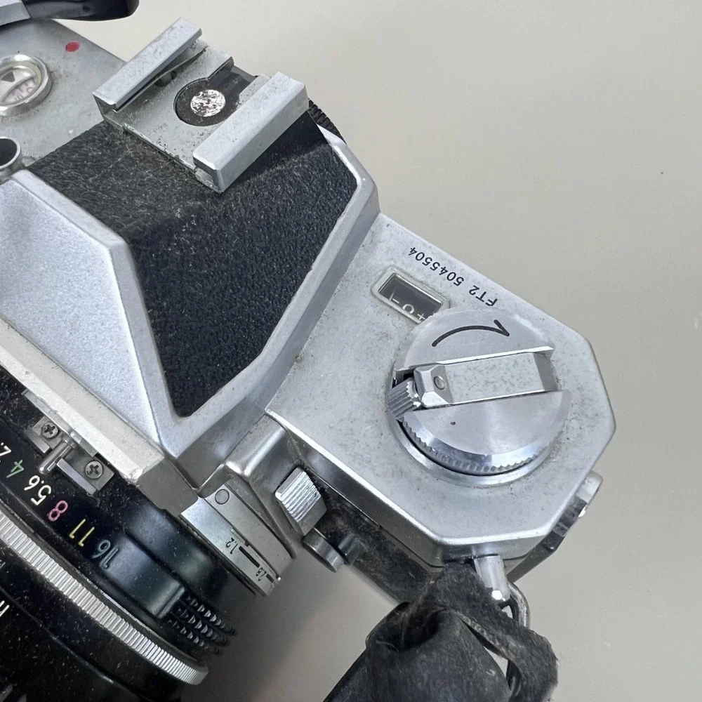 Nikkormat FT2 35mm SLR Film Camera w/ Nikon Nikkor 50mm f/1.4 Lens UNTESTED